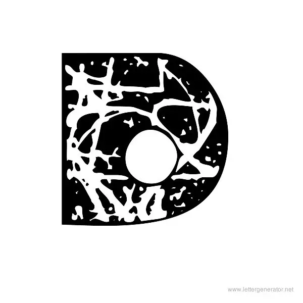 Pollock MF Font Alphabet D
