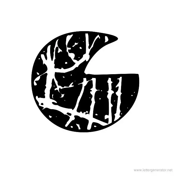 Pollock MF Font Alphabet G
