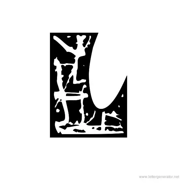 Pollock MF Font Alphabet L