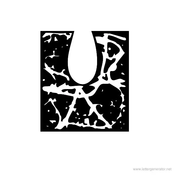 Pollock MF Font Alphabet U
