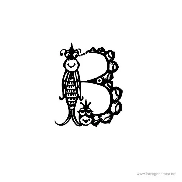 Tarantella MF Font Alphabet B