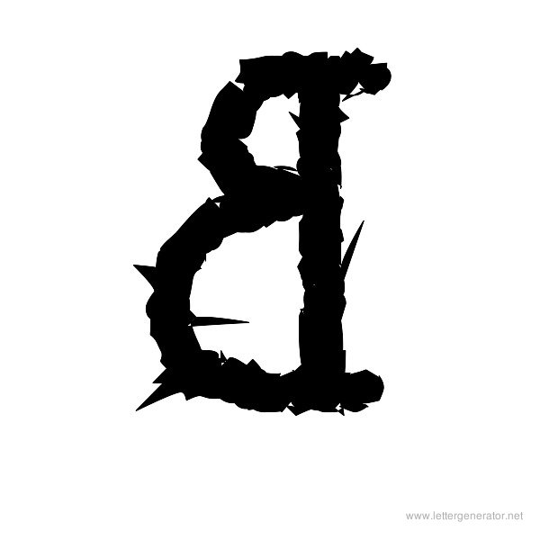 tYpEwRiTeR's ReVeNgE! Font Alphabet B