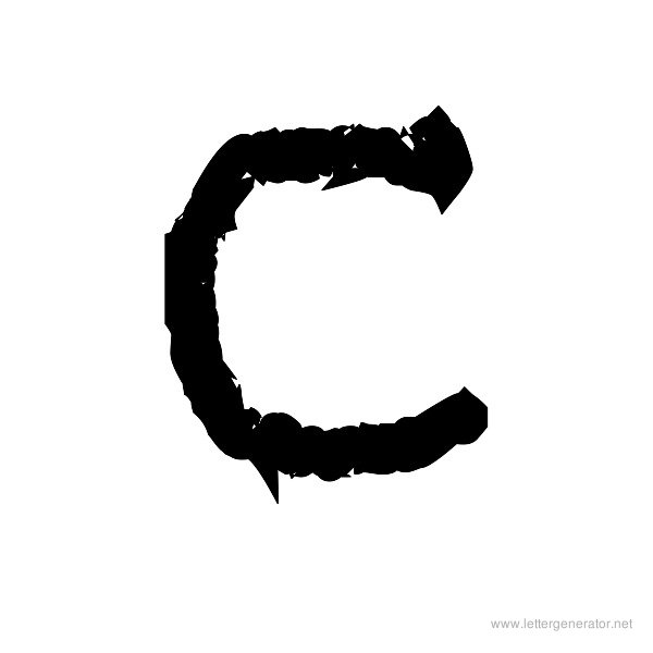 tYpEwRiTeR's ReVeNgE! Font Alphabet C