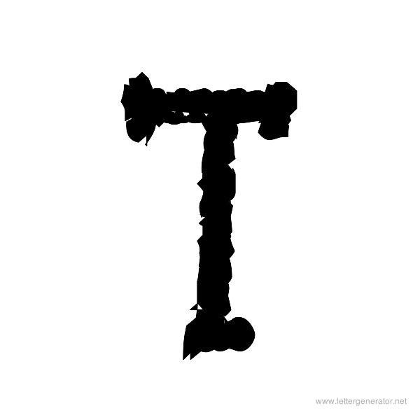 tYpEwRiTeR's ReVeNgE! Font Alphabet T