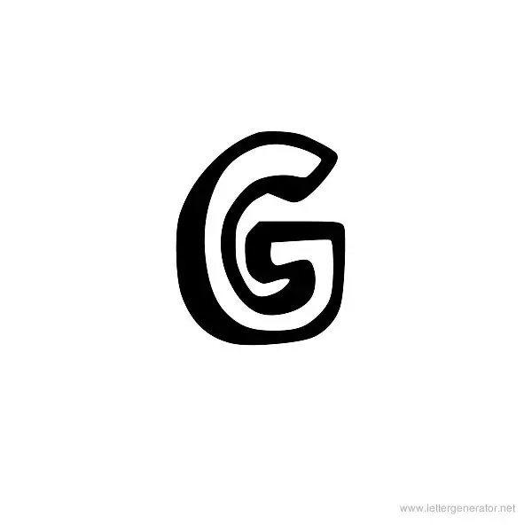 Bistro Block Font Alphabet G