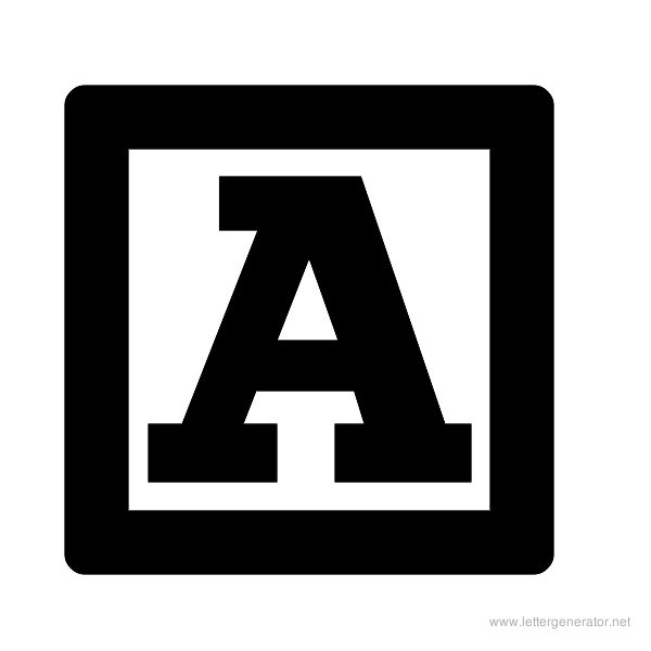 ChockABlockNF Font Alphabet A