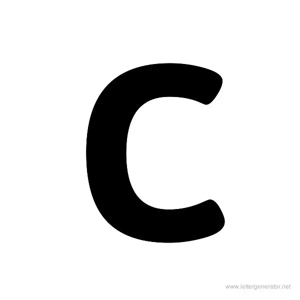 ASAP Font Alphabet C