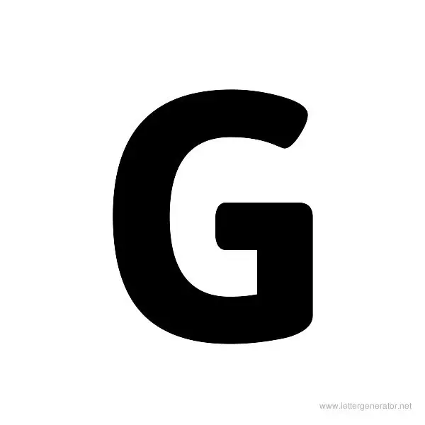 ASAP Font Alphabet G