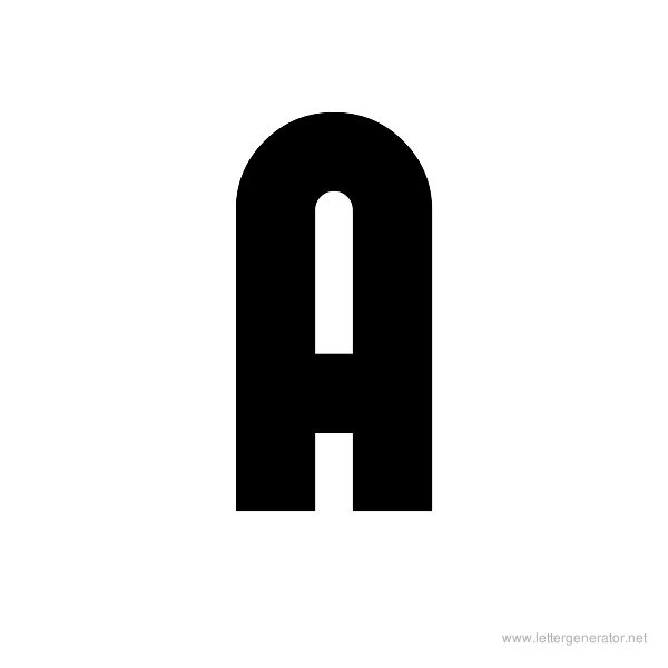 FORQUE Font Alphabet A