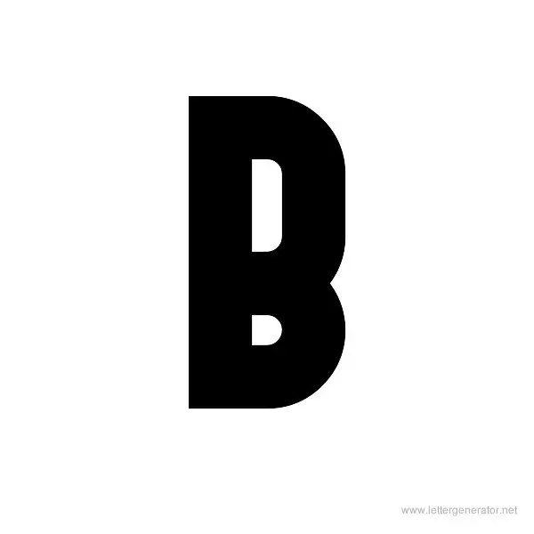 FORQUE Font Alphabet B