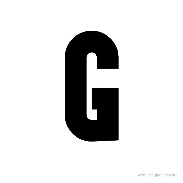 FORQUE Font Alphabet G