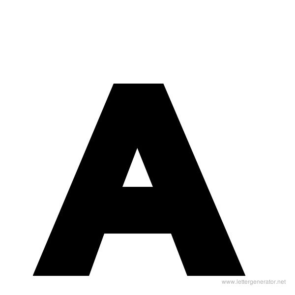 Newtown Font Alphabet A