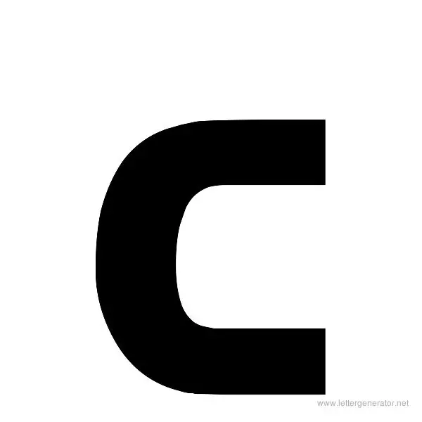 Newtown Font Alphabet C