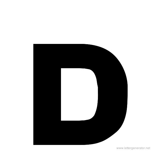 Newtown Font Alphabet D