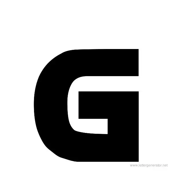 Newtown Font Alphabet G