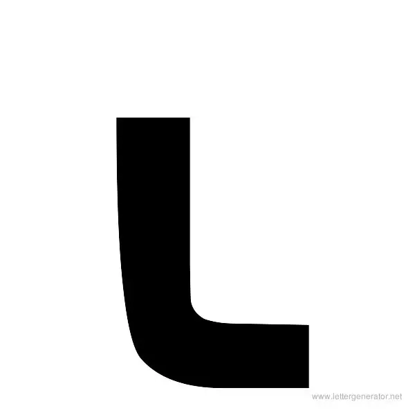Newtown Font Alphabet L