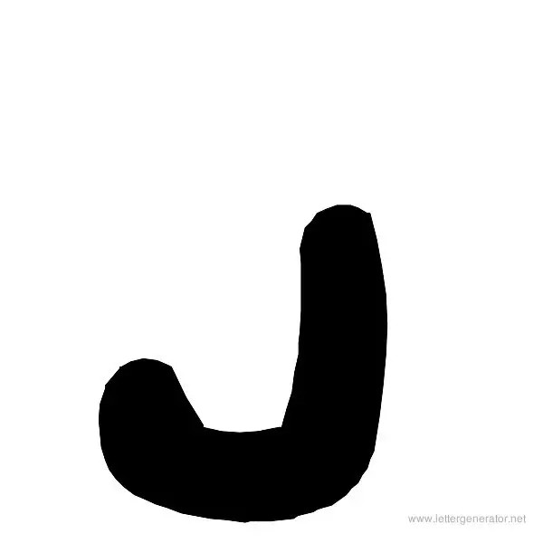 PlastiCrap Font Alphabet J