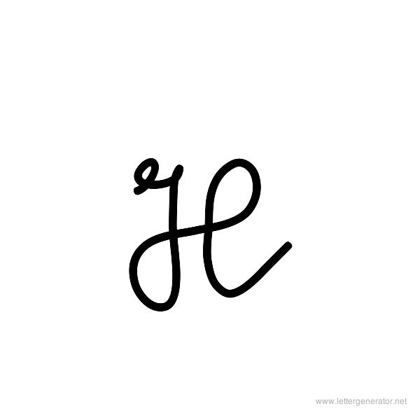 Milkmoustachio Font Alphabet H