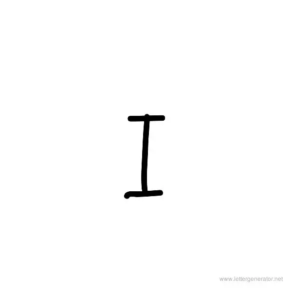 Milkmoustachio Font Alphabet I
