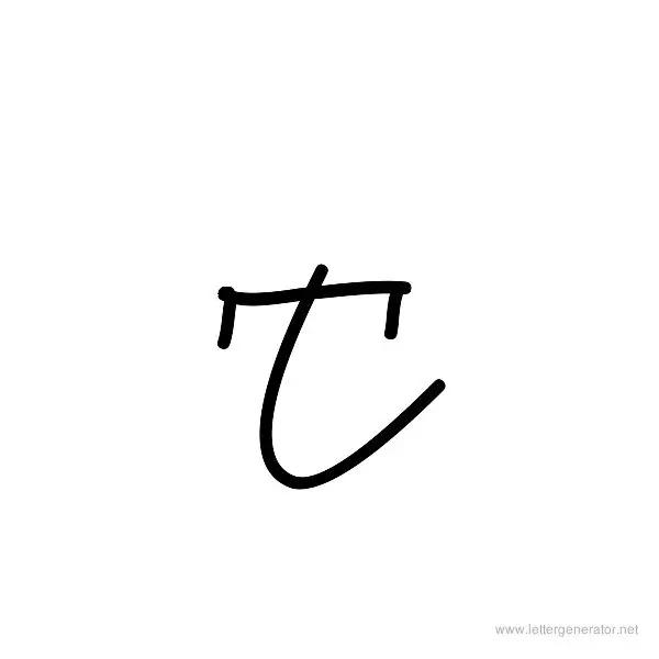 Milkmoustachio Font Alphabet T