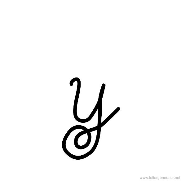 Milkmoustachio Font Alphabet Y