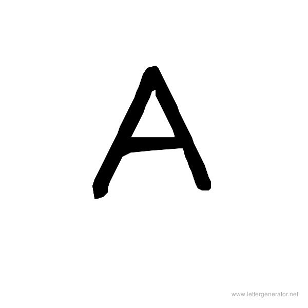 The COOL Font Alphabet A
