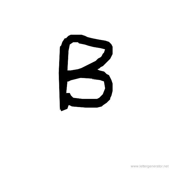 The COOL Font Alphabet B