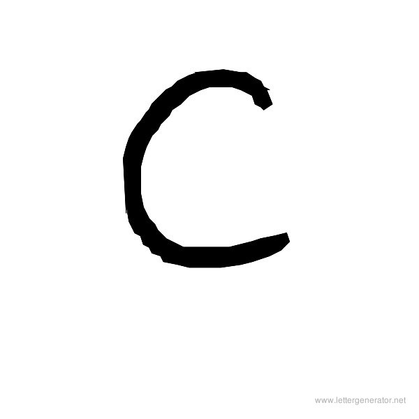 The COOL Font Alphabet C