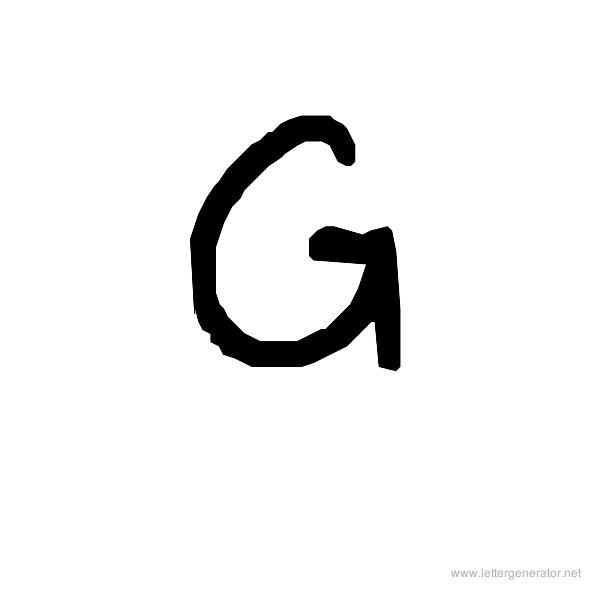 The COOL Font Alphabet G