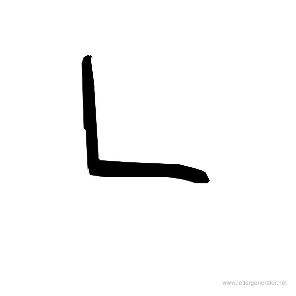The COOL Font Alphabet L