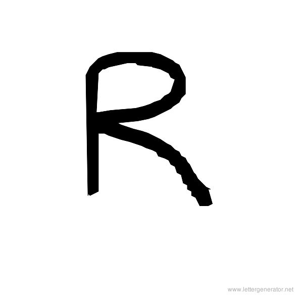 The COOL Font Alphabet R