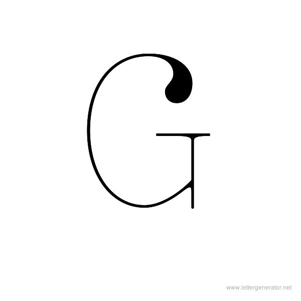ZnikomitNo24 Font Alphabet G
