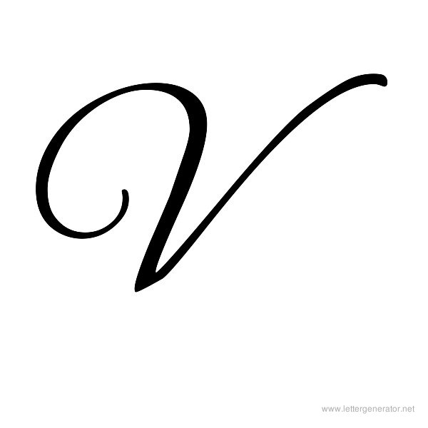 tattoo download letter v Alphabet  Cursive Printable Alphabets  Free Gallery