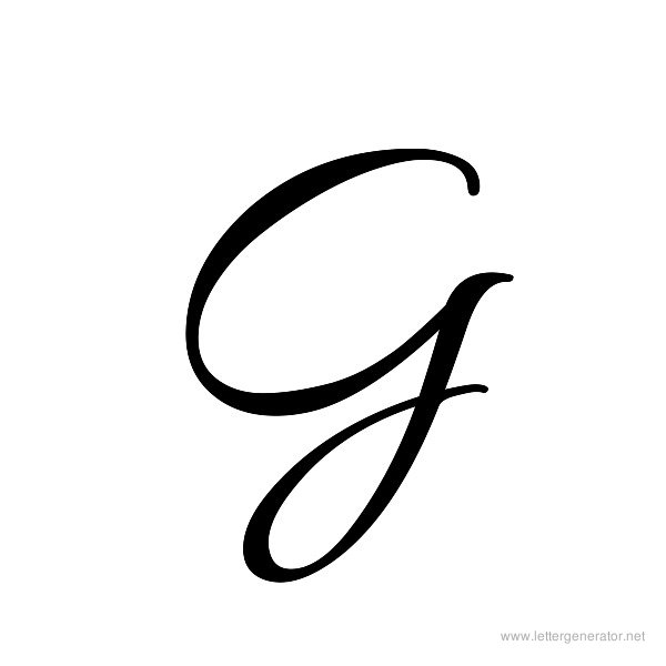 Cursive Alphabet Gallery - Free Printable Alphabets | LETTER GENERATOR NET