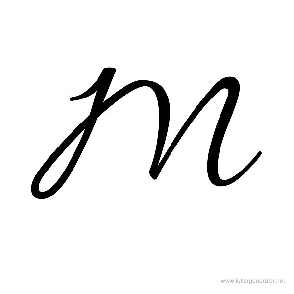 Cursive Alphabet Gallery - Free Printable Alphabets | LETTER GENERATOR NET