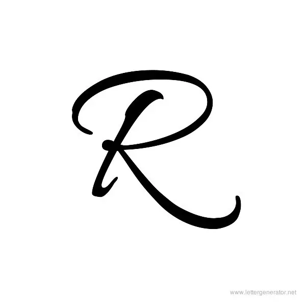 Allura Font Alphabet R