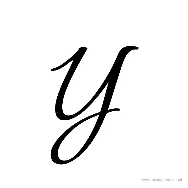 Allura Font Alphabet Y