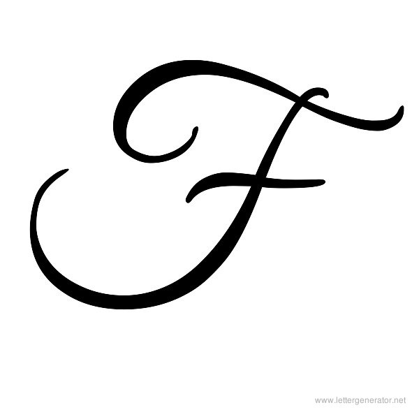 Cursive Alphabet Gallery - Free Printable Alphabets | LETTER GENERATOR NET