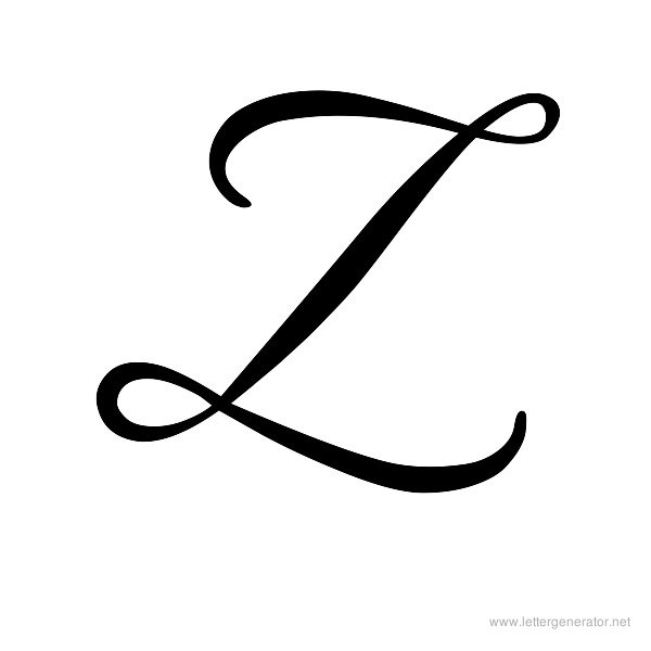 cursive z tattoo letter