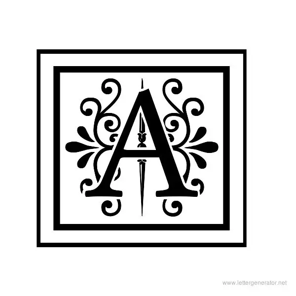 Apex Lake Font Alphabet A