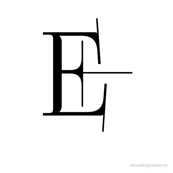 FoglihtenNo04 Font Alphabet E
