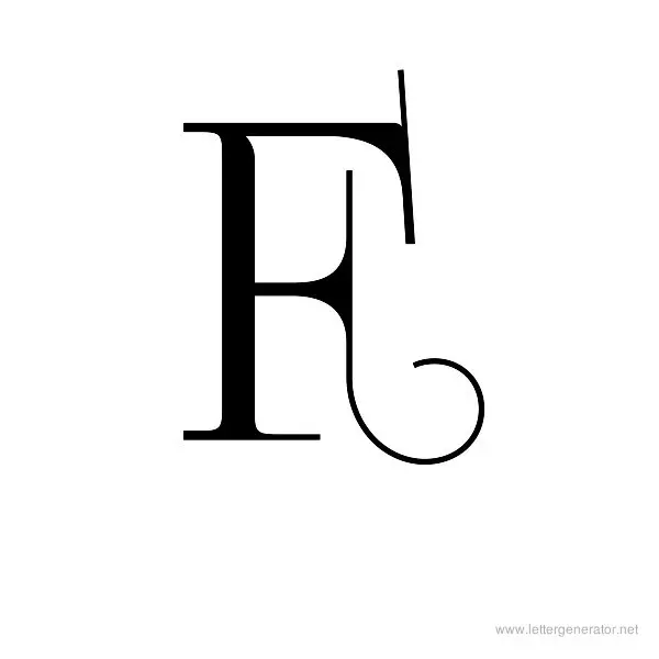 FoglihtenNo04 Font Alphabet F