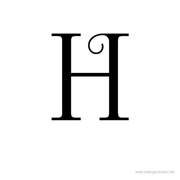 FoglihtenNo04 Font Alphabet H