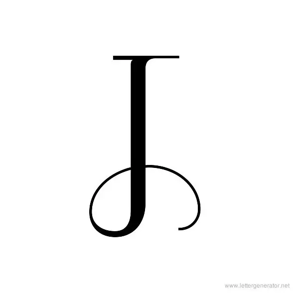 FoglihtenNo04 Font Alphabet J