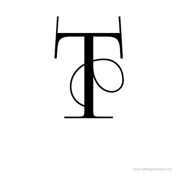 FoglihtenNo04 Font Alphabet T