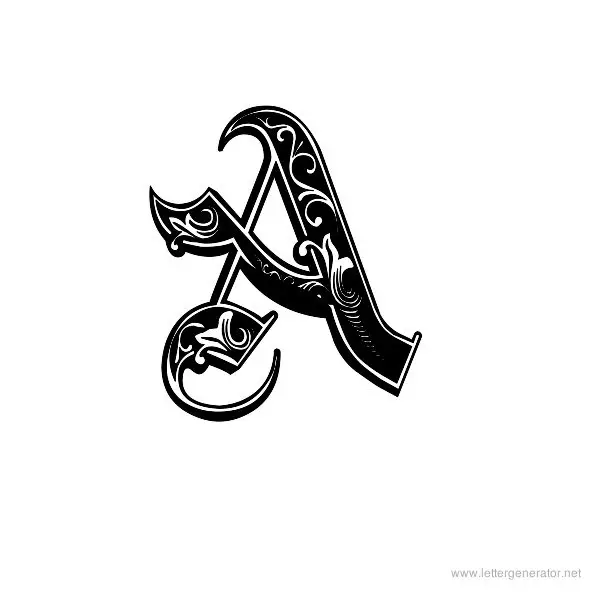 Aldus Royal Font Alphabet A