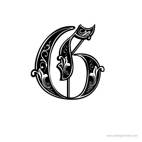 Aldus Royal Font Alphabet G