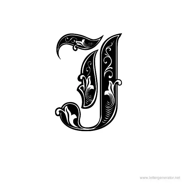Aldus Royal Font Alphabet J