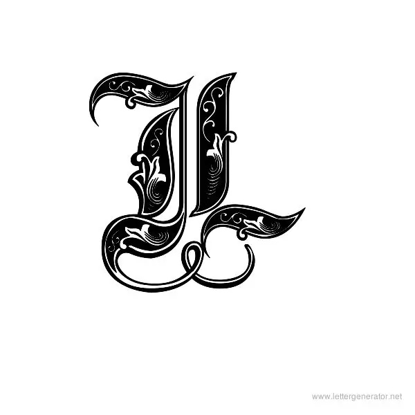Aldus Royal Font Alphabet L