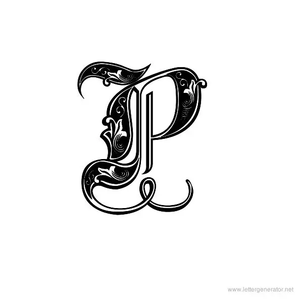 Aldus Royal Font Alphabet P